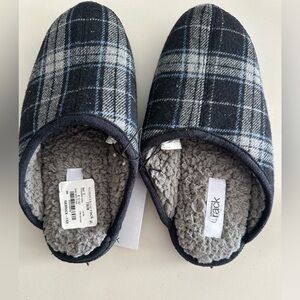 Men’s Nordstrom Gray Fleece Slippers